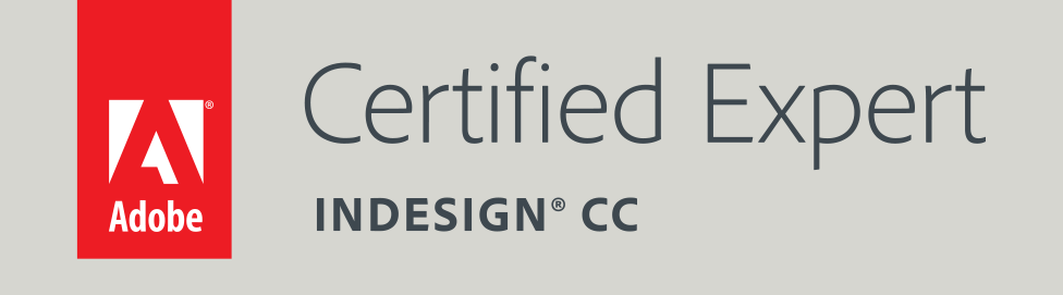 Adobe Certified Expert InDesign Badge