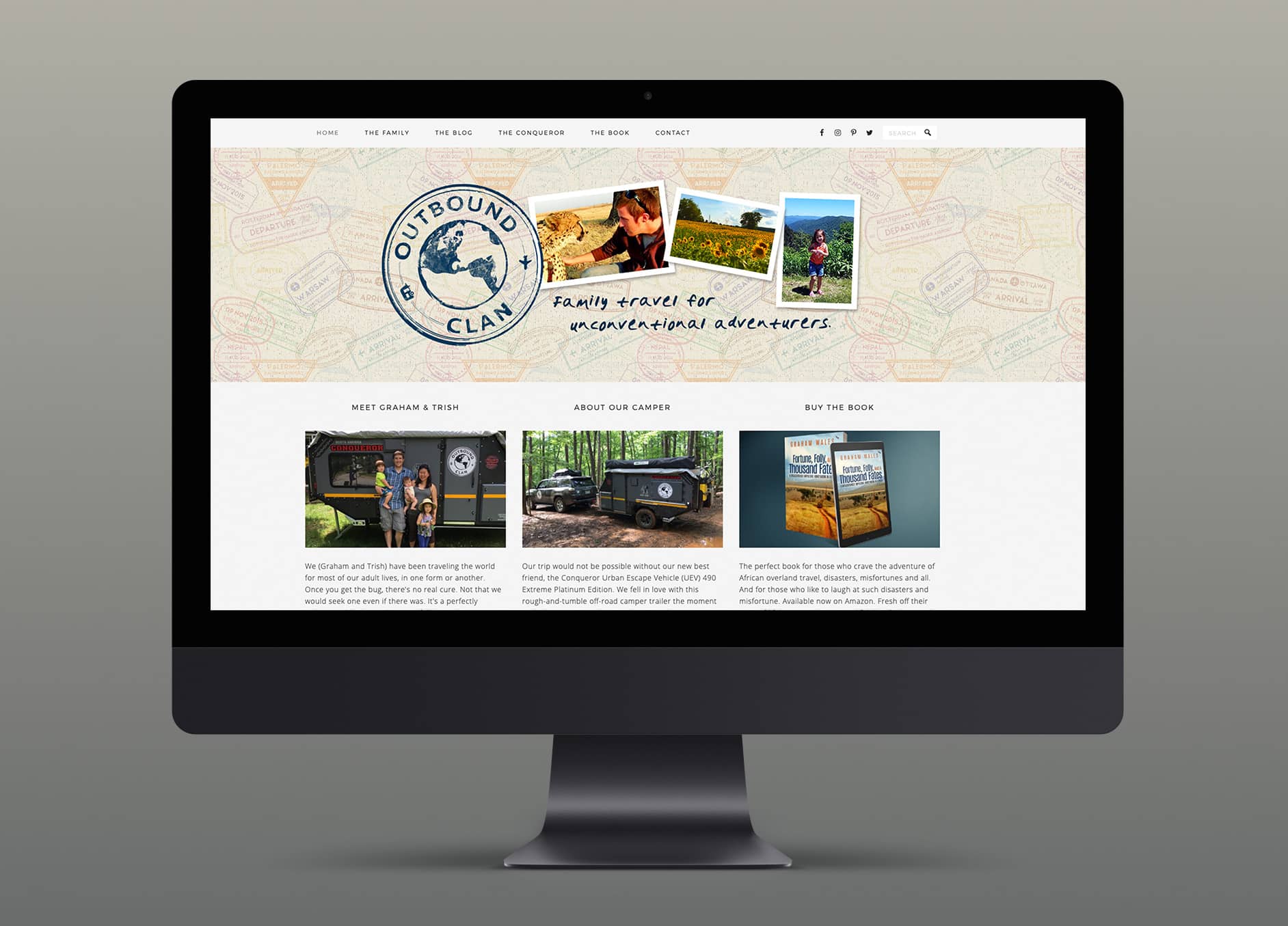 Outbound Clan website screenshot