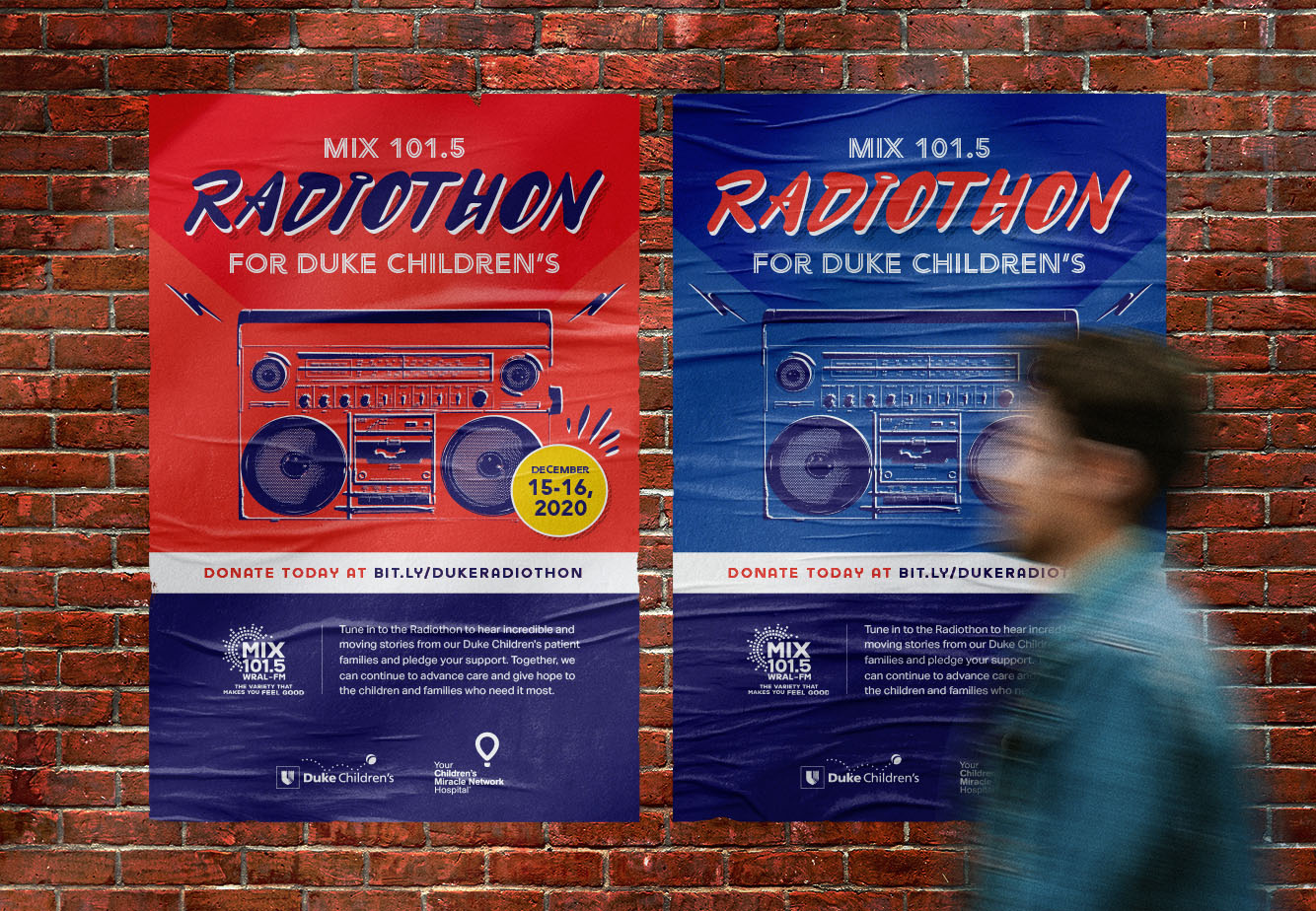 Radiothon for Duke Children's Hospital Posters